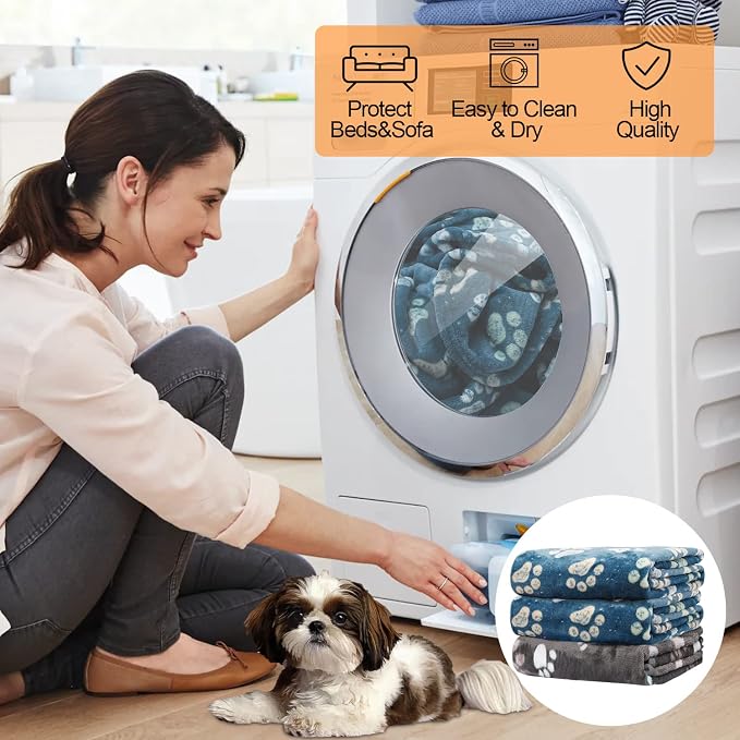 Rezutan Premium Dog Blankets for Large Dogs & Cat Flannel Blanket Washable - Image 7