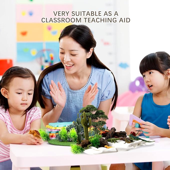 32Pcs Desert Reptiles Animals Figures Toys School Projects Diorama Kit Lizard - Image 7