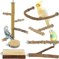 7PCS Natural Wood Bird Perches for Cage, Bird Parrot Parakeet Perch Stand by Unknown