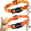 ARING PET 2 Pack Fall Cat Collars-Cute Cat Collar Breakaway by ARINGPET