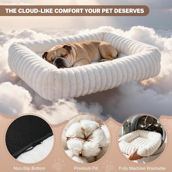 Dog Bed for Small Medium Size Dog, Washable Self Warming Dog Cat Beds for - Image 3