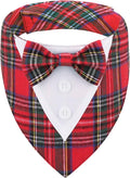 ADOGGYGO Christmas Dog Tuxedo Bandana, Adjustable Christmas Costume by ADOGGYGO
