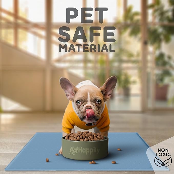 Dog Food Mat - Raised Edges Dogs Mat - Image 3