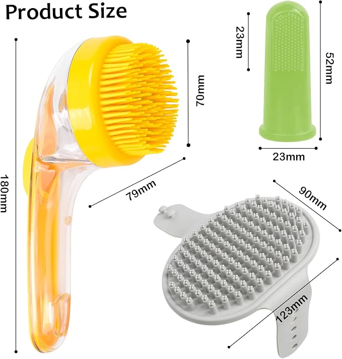 ELEGX Pet Grooming Bath Massage Brush - Image 3