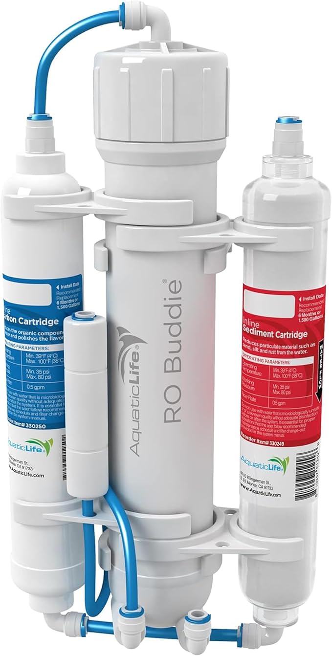Aquatic Life RO Buddie 3-Stage Reverse Osmosis Water Filter System RO by AQUATICLIFE