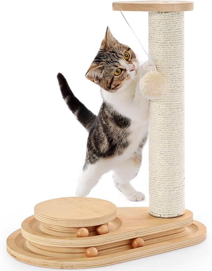 Made4Pets Cat Scratching Post Cat Scratcher Kitten Toys by Made4Pets