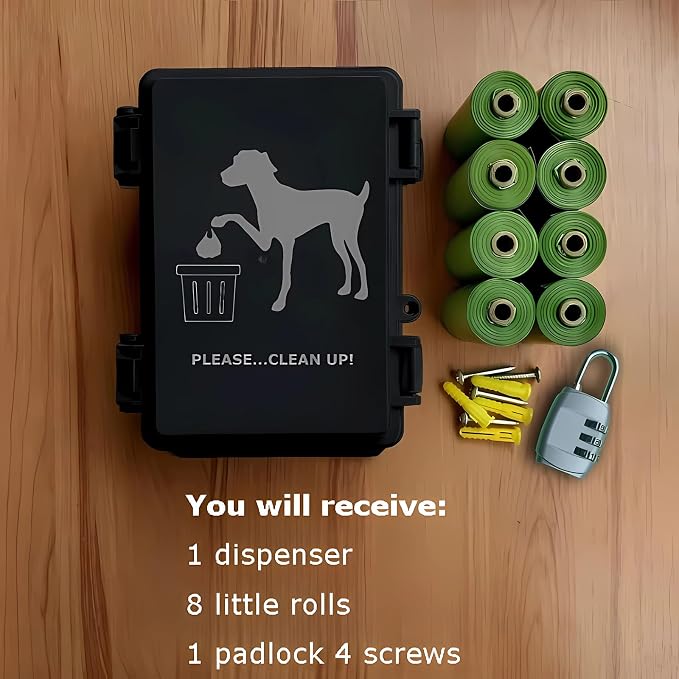 Dog Poop Bag Dispenser Wall Mounted Outside - Image 6