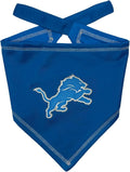 Pets First NFL Detroit Lions TIE Bandana, Small/Medium. Dog Bandana Scarf Bib by PETSFIRST
