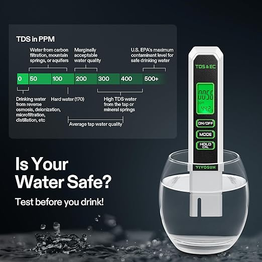 VIVOSUN Digital pH and TDS Meter Kits, 0.01pH High Accuracy Pen Type pH Meter ± - Image 6