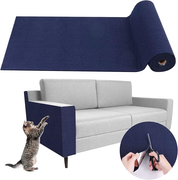 Climbing Cat Scratcher Mat Trimmable Cat Scratching Post Carpet 157.4’’x15.8’’ by LSGCQ