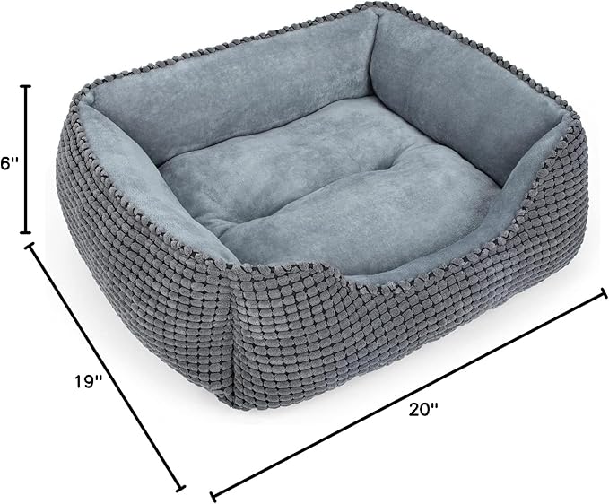 MIXJOY Dog Bed for Large Medium Small Dogs, Rectangle Washable Sleeping Puppy - Image 8