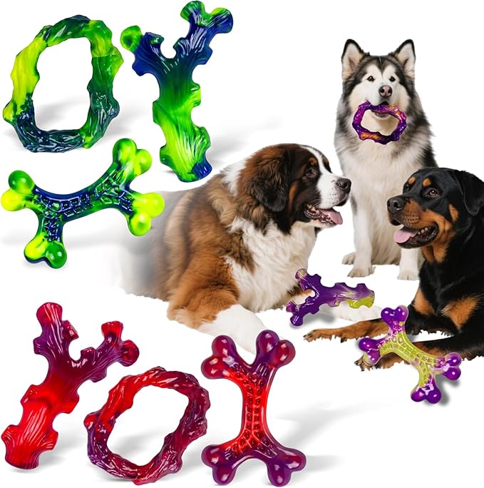 9-Pack Indestructible Dog Toys for Aggressive Chewers, Durable Chew Toys for by Frienhund