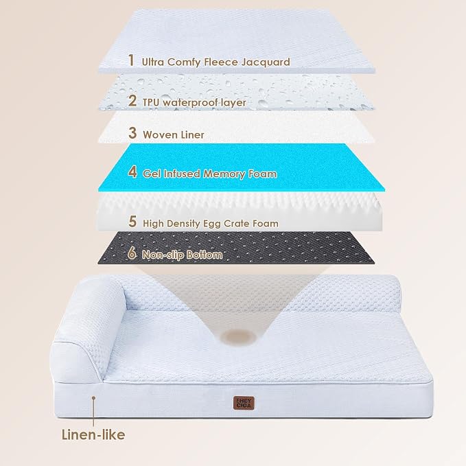 EHEYCIGA Large Dog Bed Memory Foam - Image 5