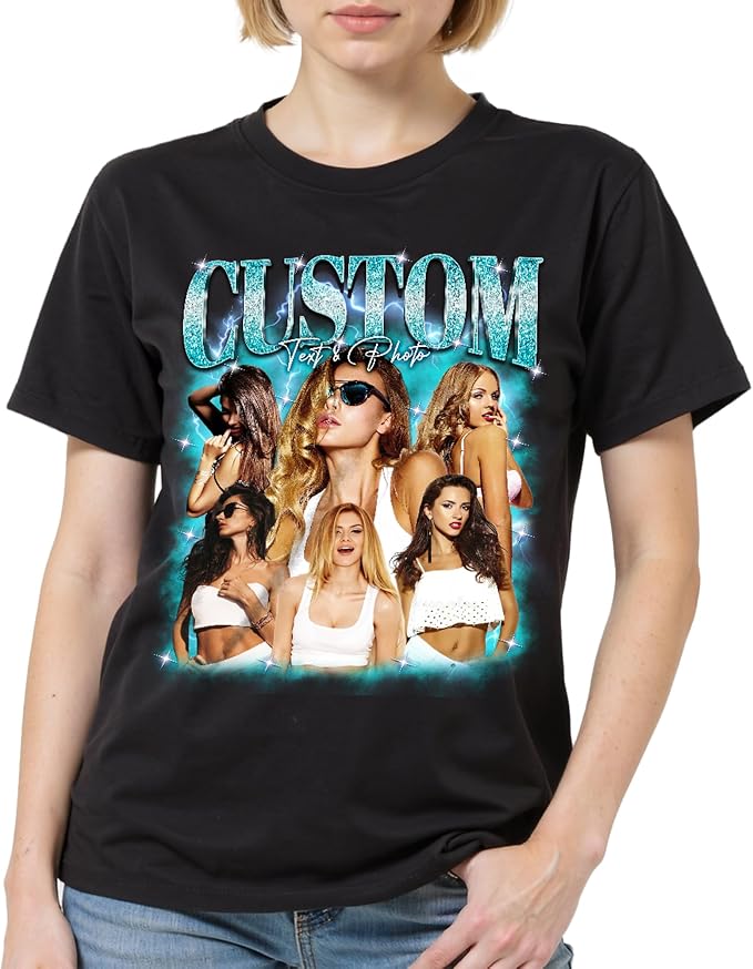 Custom Bootleg Rapper Graphic Tees Shirt – Retro 90s Vintage Style, by GLOXO