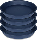 4 Pack of 16 17 inch Plant Saucer, 2.3" Depth, Heavy Duty Deep Plant Trays by Bleuhome