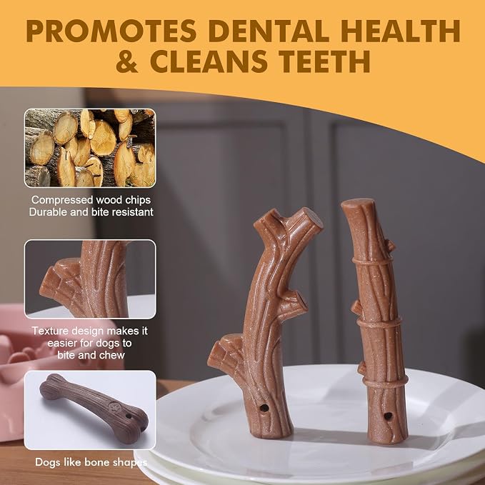 4 Pack Durable Dog Chew Toys for Aggressive Chewers-Puppy Teething Toys - Image 2