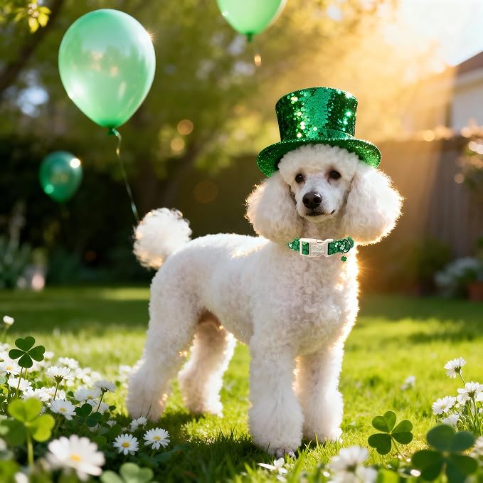 St. Patrick's Day Dog Collar for Medium Dogs - Image 2