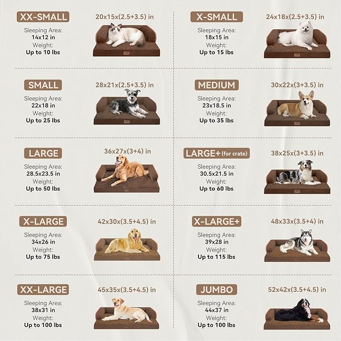 Large Dog Bed Orthopedic Washable - Image 2