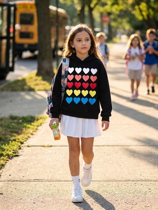 WELAKEN Sweatshirts for Girls Toddler & Kids II Little Girl's Pullover Tops - Image 3