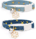 2 Pack Cotton Breakaway Cat Collar by Liugjiau