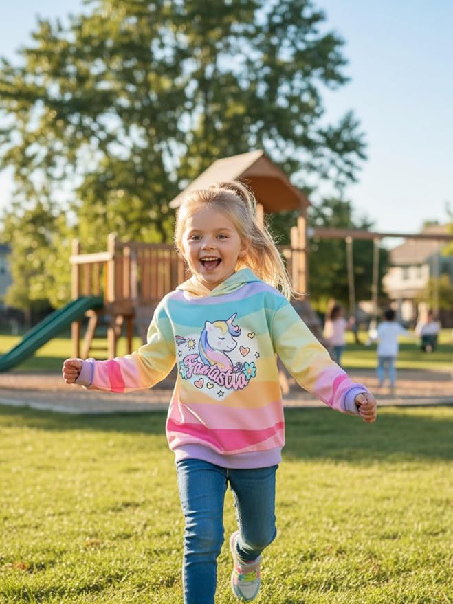 WELAKEN Sweatshirts for Girls Toddler & Kids II Little Girl's Pullover Tops - Image 2
