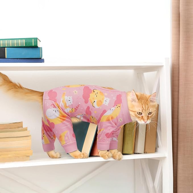 PUMYPOREITY Cat Recovery Suit, Stops Wound Licking After Surgery, Sticky Hair - Image 6