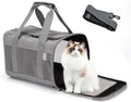 Pet Carrier Bag for Cats, Cat Soft-Sided Carriers Collapsible Ventilated by MUYG