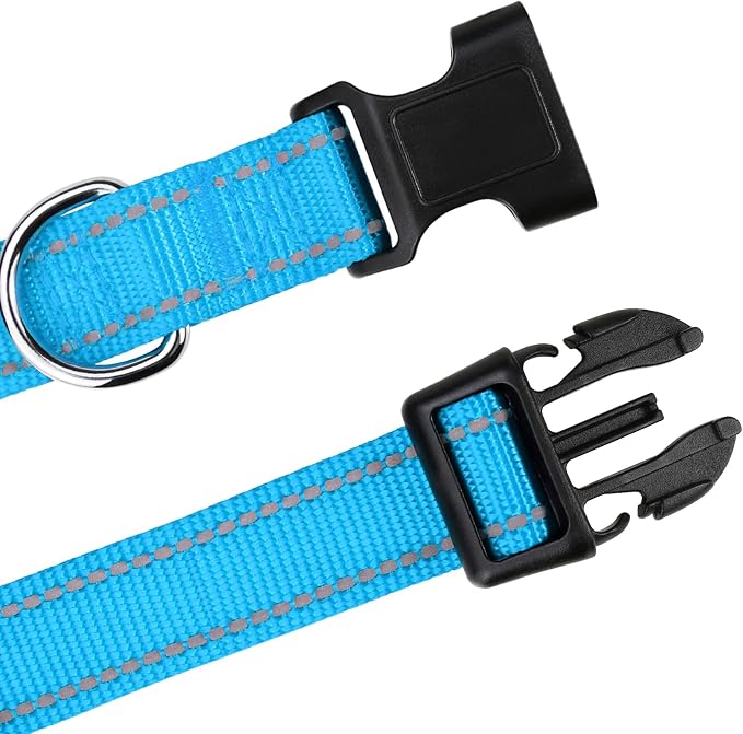 TagME Dog Collars for Small Dogs, Reflective Nylon Pet Collar - Image 4