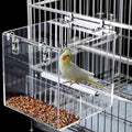 No Mess Bird Feeder for Cage, Automatic Acrylic No Mess Bird Feeder Cage for by Xxmbbjy