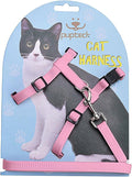 PUPTECK Adjustable Cat Harness and Leash Set Escape Proof Kitten Strap Collar by PUPTECK