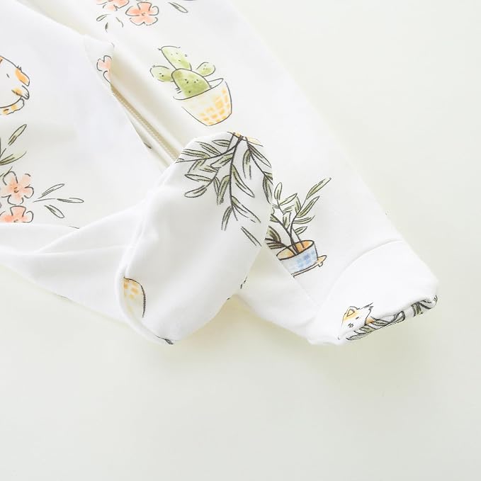 Unisex Baby Boy and Girl Zipper Onesie Toddler Footie One-Piece Infant Romper - Image 6