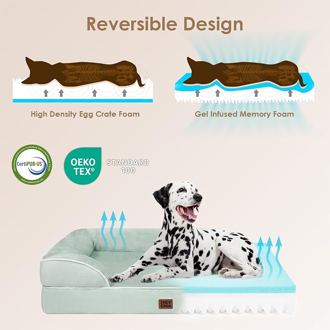 EHEYCIGA Orthopedic Dog Beds for Extra Large Dogs, Waterproof Memory Foam XL - Image 4