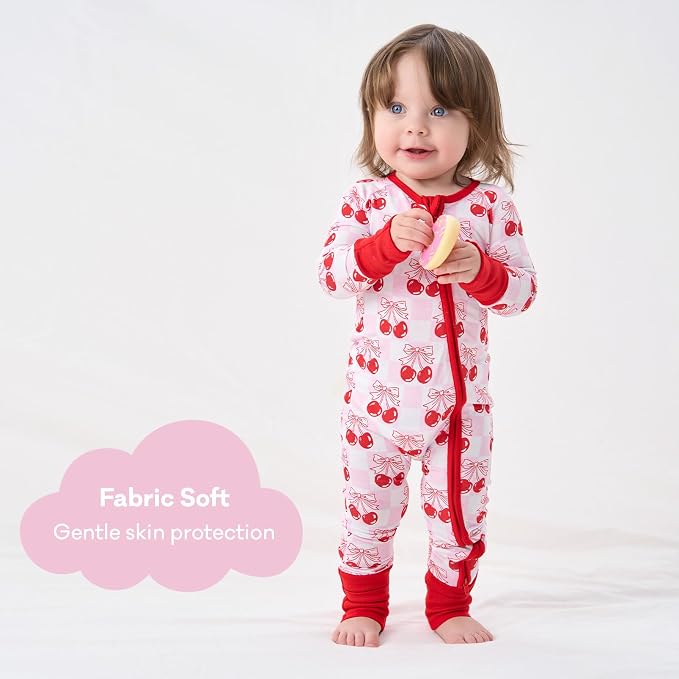 pureborn Baby Infant Boys Girls Sleeper Snug Fit Viscose from Bamboo Pajamas - Image 3