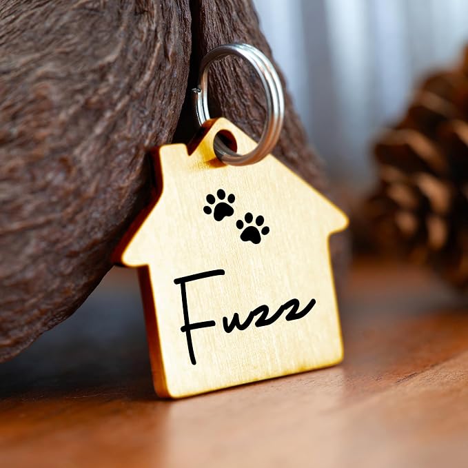 Ultra Joys Cat ID Tag Personalized Pet Tags, Durable Stainless Steel Small Pet - Image 2