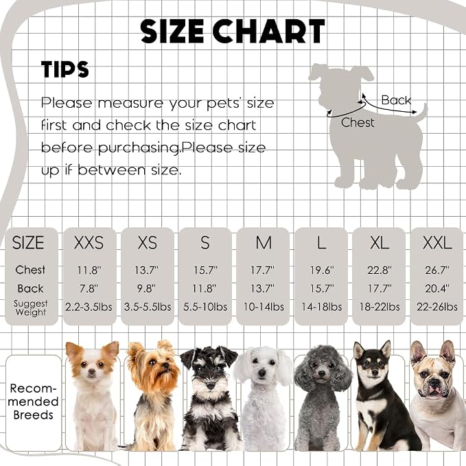 1 Pc Dog Sweaters for Small Dogs Girl Boy Winter Fleece Clothes Warm Soft Dog - Image 7