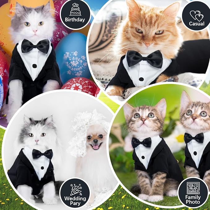 QBLEEV Cat Tuxedo Suit, Cat Halloween Costumes - Image 6