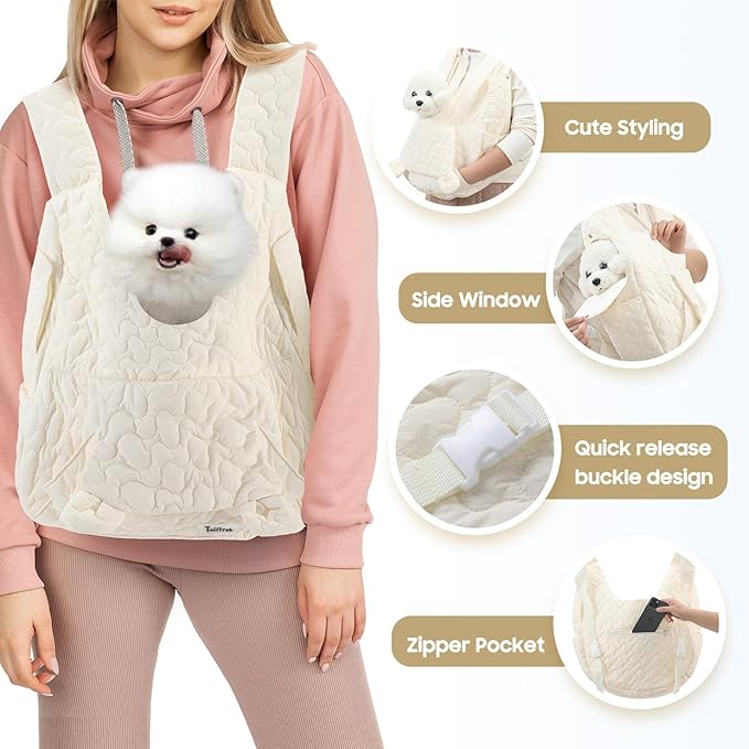 Pet Carrier Backpack, Adjustable Pet Front Cat Dog Carrier Backpack Travel Bag - Image 3