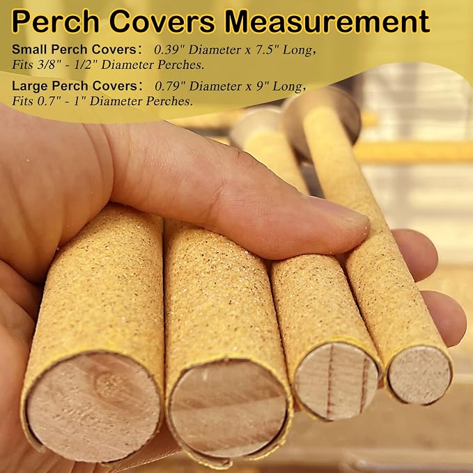 S&X Bird Perch Covers, Sand Perch Covers Sandpaper - Image 5