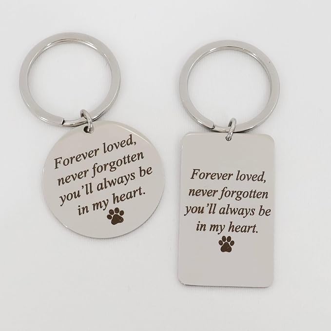 Custom Pet Portrait Keychain – Personalized Photo Engraved Keychain - Image 6