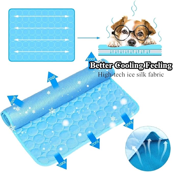SOMOYA Dog Self Cooling Mat Pet Washable Cooling Pads Blanket Sleeping Kennel - Image 2
