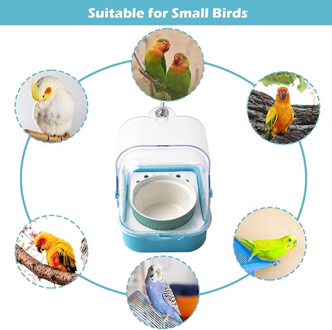2 in 1 No Mess Bird Feeder, Bird Cage Feeder - Image 6