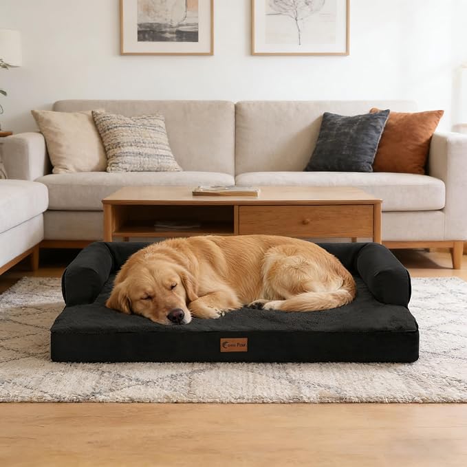 Orthopedic XXL Dog Beds, Waterproof Egg Crate Foam Big Pet Bed - Image 9