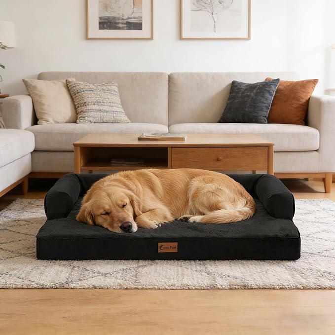Orthopedic Dog Beds for Large Sized Dogs, Waterproof Egg Crate Foam Medium Dog - Image 9