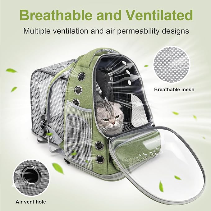 Expandable Cat Backpack, Cat Bubble Backpack Carrier - Image 2
