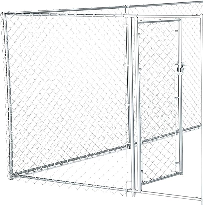 Lucky Dog Heavy Duty Outdoor Galvanized Chain Link Dog Kennel Enclosure - Image 7