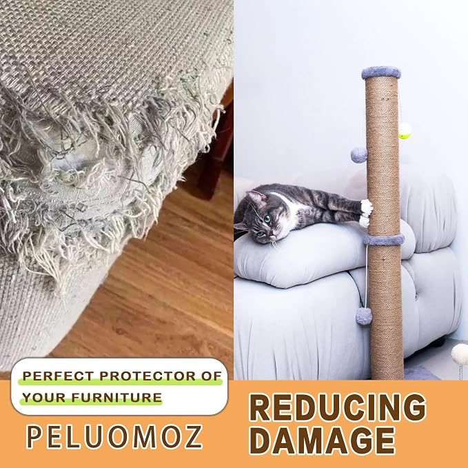 Tall Cat Scratching Post 36 inch Large Cat Scratch Post - Image 4