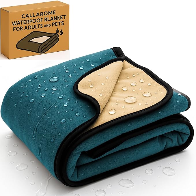 Waterproof Blanket for Bed or Couch – Soft and Leakproof Waterproof Throw by Callarome