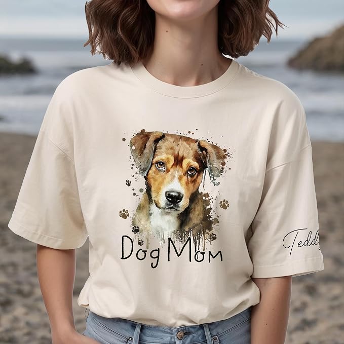 Custom Dog Mom Shirt Gifts for Women, Mother's Day Hoodie, Custom Shirt - Image 5