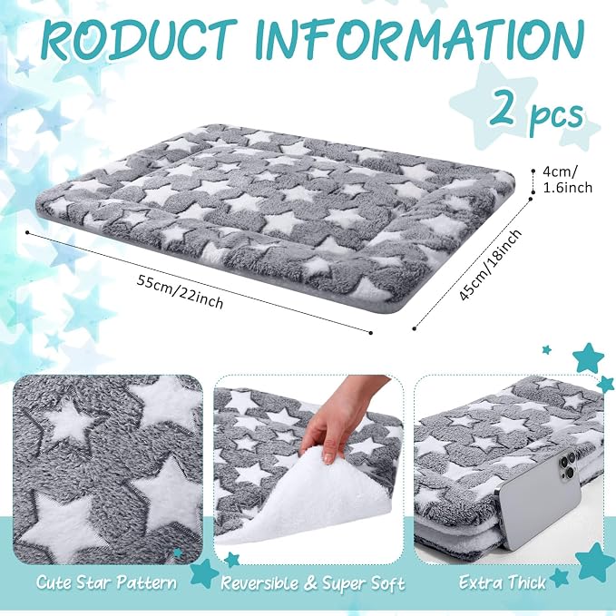 VitalCozy 2 Pack Self Warming Cat Mat Self Heating Pad Bed Reversible Machine - Image 3