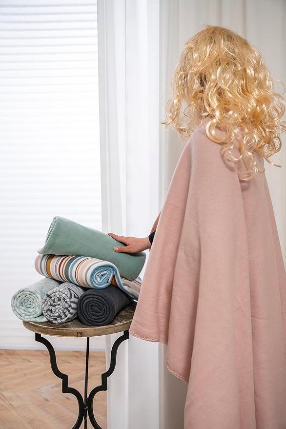 Fleece Throw Blanket Set Bulk for Travel Kids Outdoor Wedding Pet - Image 4